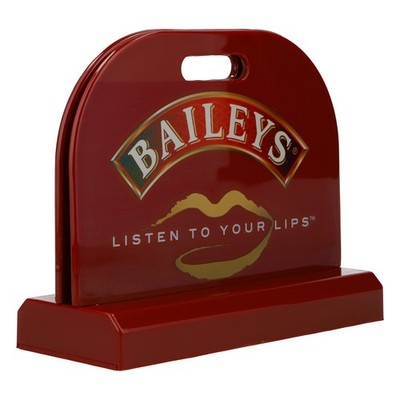 Baileys Likör Kartenhaufsteller Tischaufsteller ''Listen to your Lips''     