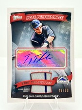2010 Topps Peak Performance Troy Tulowitzki Auto Jersey Relic 48/50 #PPAR-TT