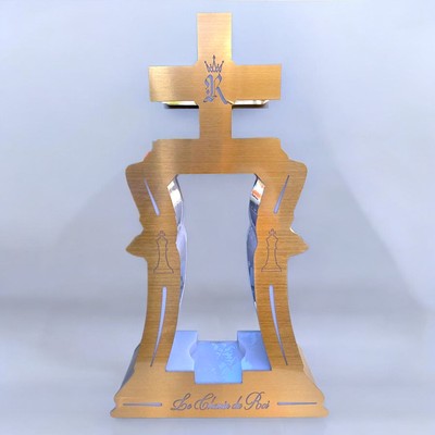 Le Chemin Du Roi Light Up Bottle Display Gold Champagne Brut New