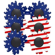3 Pack 4th of July Sunglasses American Flag Glasses Red White and Blue Patriotic
