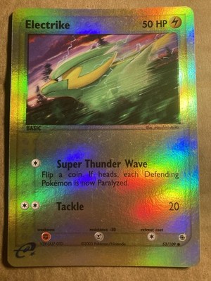 Electrike Pokemon Card Ruby & Sapphire 53/109 Holo MP