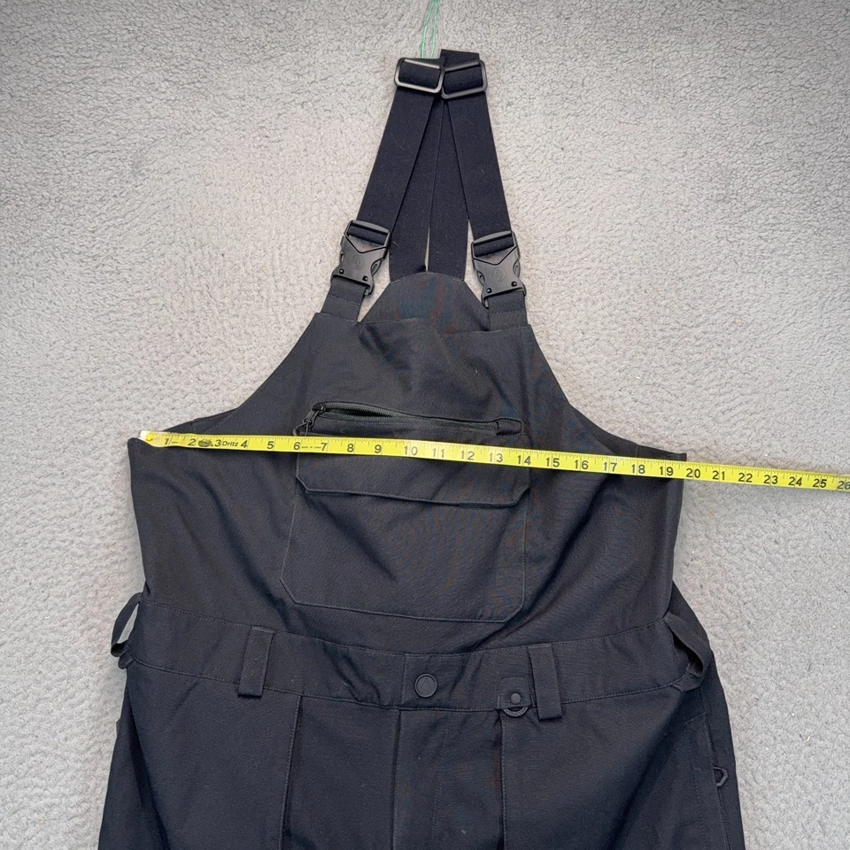 Volcom Roan Snow Bib Pants Men XL Black Waterproof 15000mm Snowboard Ski Outdoor - Image 2 of 4
