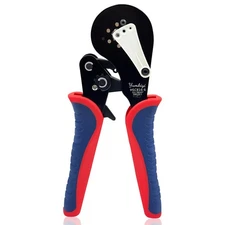 Ferrule Crimping Tool With Positioner Ratcheting Hex 5-20 AWG Heavy Duty