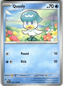 Quaxly 052/198 Common Scarlet & Violet Base Set
