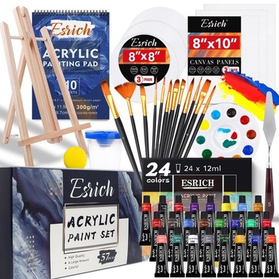Acrylic Paint Set57 Pcs Professional Painting Supplies With Paint Brushes Acryli