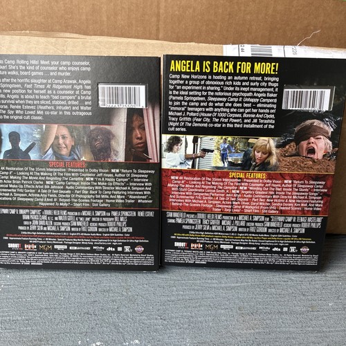 Sleepaway Camp II&III CE (4K UHD+4x Slipcovers+2 Posters) Sealed Pre-sale 8-12 - Picture 2 of 6