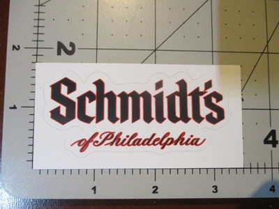 SCHMIDTS of Philadelphia STICKER decal craft beer brewing brewery