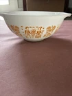 Vintage Pyrex Pumpkin Orange Butterprint  Amish Cinderella  Bowl  443 Rare