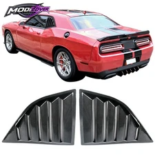 For 08-23 Dodge Challenger XE V2 Look Side Window Louver Scoop Vent Carbon Fiber