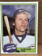 1981 Topps Traded Carlton Fisk #762 Chicago White Sox Baseball Card
