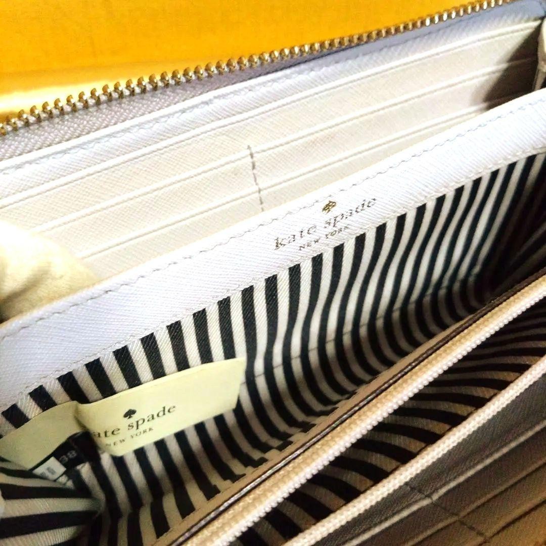 Kate Spade long wallet in light gray (2 colors) with plenty of card slots thumbnail 6