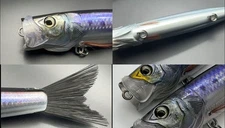 Little Jack Bilhouette Brush Tail Popper Lure 135mm / 37g Combine Ship