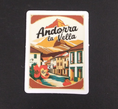 Andora La Vella Attractions Sticker 2.18'' x 1.58'' (I)