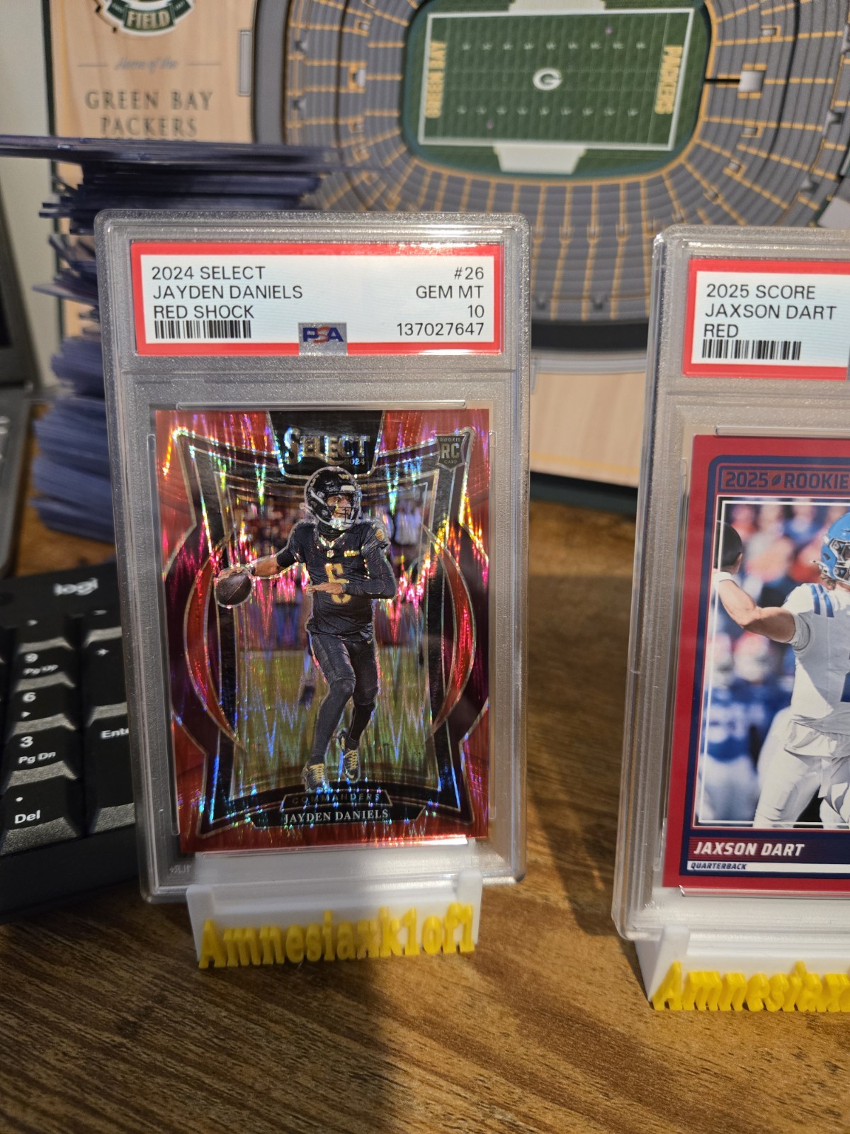 PSA 10 2024 Panini Select Jayden Daniels  Red Shock Prizm /249 RC Rookie low pop