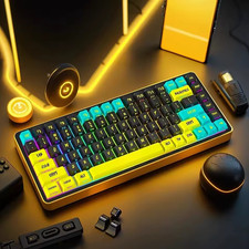 129 PBT Keycaps Side Engraved Translucent Backlit Set Mechanical Keyboard