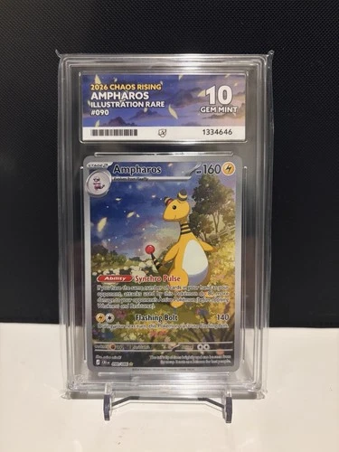 Ampharos IR #90 - Ace 10 - Pokemon Mega Evolution Chaos Rising - Perfect Subs