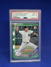 2019 Bowman Draft Green /99 Hayden Wesneski #BD-177 PSA 8