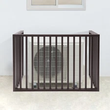 3Panel Aluminum Alloy Air Conditioner Outdoor Units Fence Protective Fence Cover