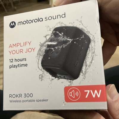 Motorola ROKR 300 Wireless Portable Bluetooth Speaker 7W, 12h Playtime, IP67