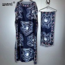 Muslim African Traditional Dress for Woman Abaya Dubai Luxury Kaftan Evening Dre