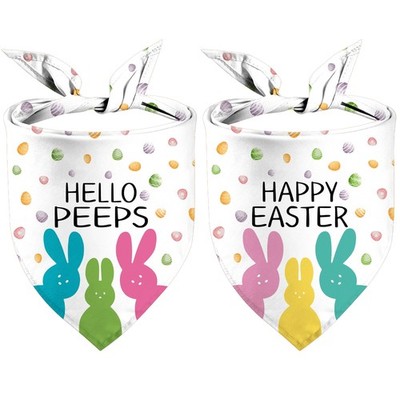 Easter Dog Bandanas, Reversible Hello Pepes Eggs Pet Scarf 2 Easter-06