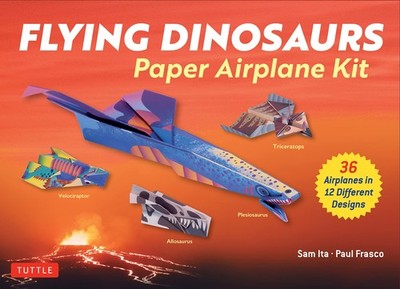 Flying Dinosaurs Paper Airplane Kit: 36 Airplanes in 12 Different Designs!, Ita,