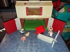 Vntg 86 Fisher Price Little People Family Farm,Door Sound Works, W/Accessories!