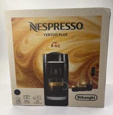 Nespresso VertuoPlus Deluxe Coffee and Espresso Machine by De'Longhi Black
