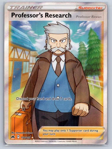 Professor's Research 150/159 Ultra Rare Crown Zenith Pokemon Holo Near Mint