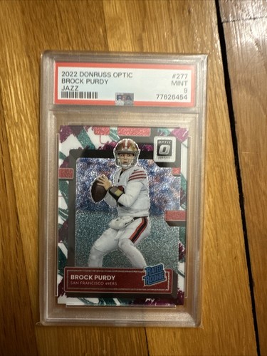 2022 Donruss Optic Brock Purdy Rookie RC #277 PSA 9 49ers Jazz