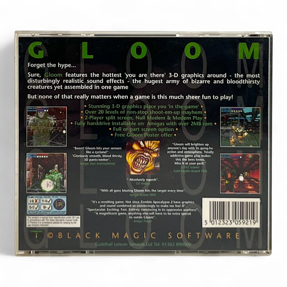 Amiga CD 32 - Gloom mit OVP OVP beschädigt - Bild 2 von 2