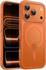 Case for iPhone 17 Pro / 17 Pro Max Protective MagSafe Silicone Case Cover Orange