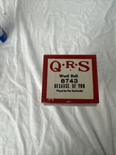 QRS Player Piano Word Roll Because Of You #8743