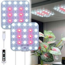 Full Spectrum LED Grow Light for Indoor Plants, 2 Panels 1-Pack Daylight White