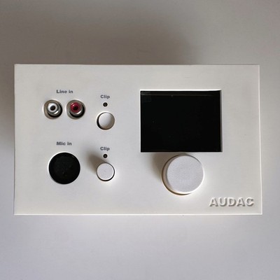 AUDAC DW5066/W All in One Wall Panel Controller   Multi Zone Matrix Audio   NEW