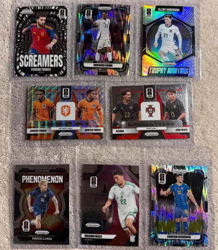 2026 Panini Prizm FIFA World Cup 8-Card Lot Wave Silver RC Inserts