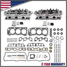 Left & Right Cylinder Head + Gaskets For Toyota 3.4 5VZ-FE Tacoma Tundra 4Runner