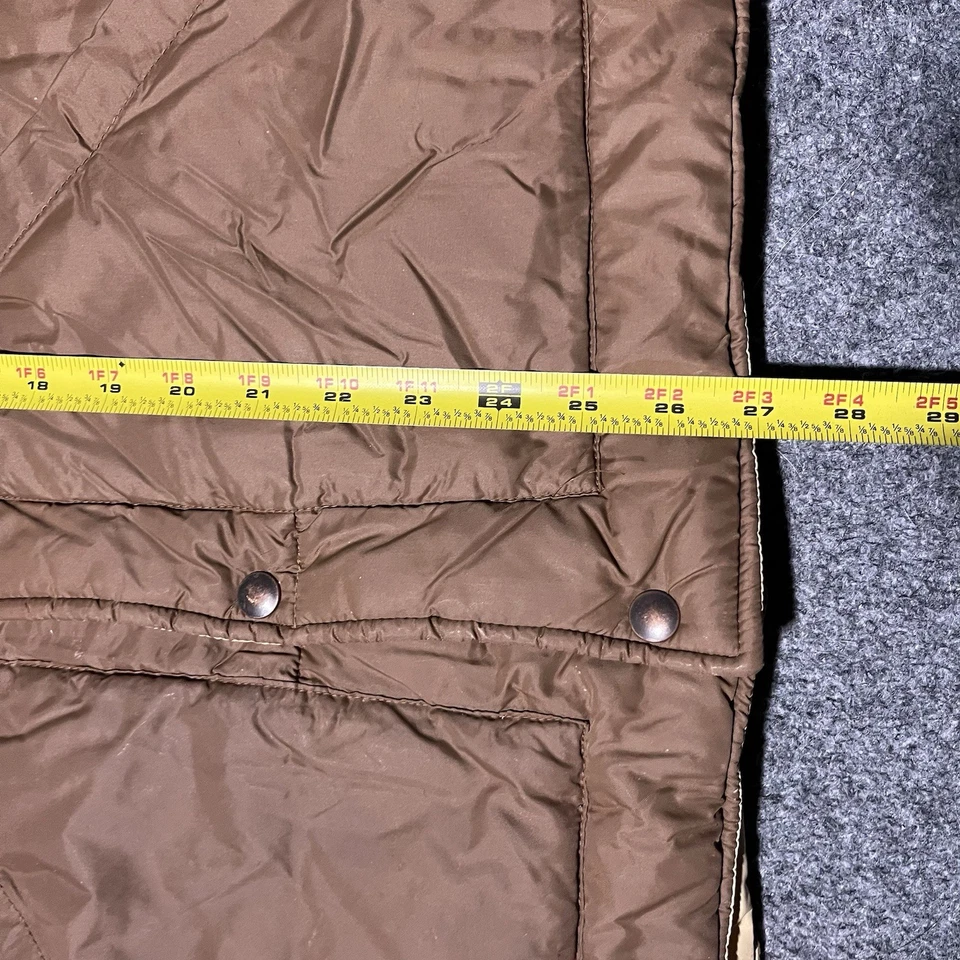 Vintage Sears Western Wear Vest Mens Medium Outdoor Horse Brown Snap Button USA - Image 4 of 4