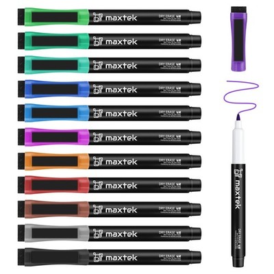 Magnetic Dry Erase Markers Ultra Fine Tip, 0.7mm Extra Fine Point Thin Dry Er...