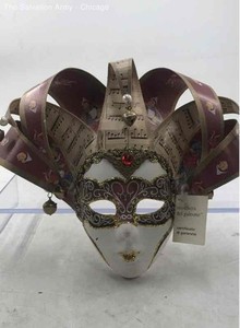 La Maschera Del Galeone Venetian Jester Ceramic Decorative Wall Mask