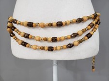 Vintage Boho Multi Strand Beaded Belt Festival Cowgirl Western Hippie Statement
