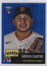 2022 Chrome Platinum Anniversary Blue Prism Refractor Kervin Castro Rookie RC