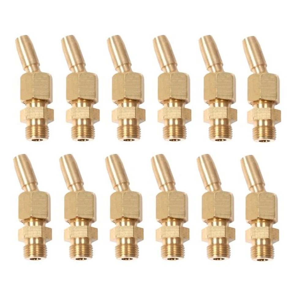 12Pcs 1/8inch Brass Gushing Sprays Water Fountain Nozzles Universal Water2367