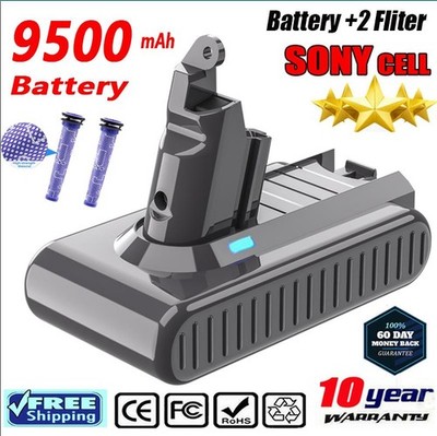 9500mAh V6 Battery For Dyson V6 Battery SV03 SV04 SV09 SV06 Animal Battery