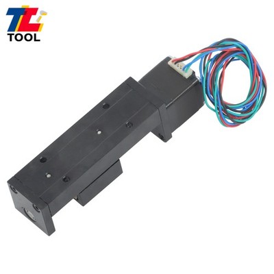 Mini Sliding Table Linear Motion 50mm Pitch T6 Lead Screw NEMA11 Stepper Motor