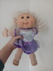 ~Princess Cabbage Patch Kids~ Doll Blonde Hair Flower Purple Dress ~Signed~ 2012