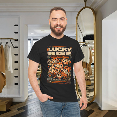 Lucky Rise Daruma Festival Graphic T-Shirt