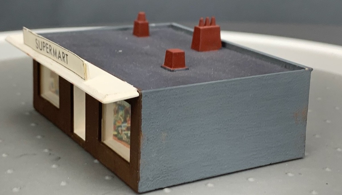 N Scale Supermart Store Structure Assembled N0632 | eBay