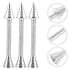 3pcs Aluminium Alloy Flower Nail Baking Pastry Cone Holder Cake Piping Rod