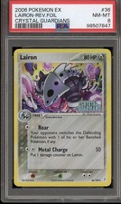 Pokemon Lairon EX Crystal Guardians Reverse Holo #36 PSA 8 POP 18! on eBay